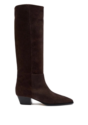 Aeyde 40mm Medea suede pointed-toe boots - Brown