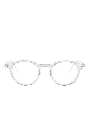 Lindberg N.O.W round-frame glasses - Silver