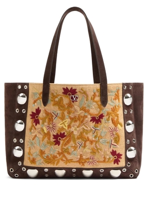 Valentino Garavani medium Nellcôte tote bag - Brown