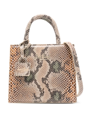 MC2 Saint Barth snake effect top handle tote bag - Neutrals
