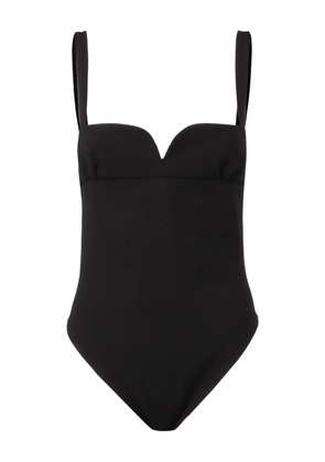 Magda Butrym strapless sweetheart swimsuit - Black