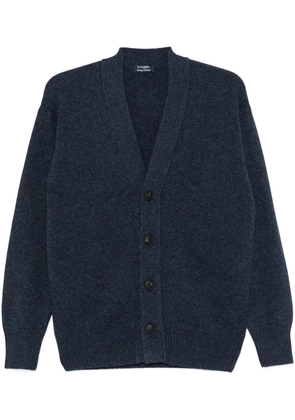 Barba virgin wool cardigan - Blue