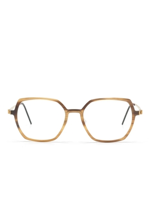 Lindberg geometric-frame glasses - Neutrals