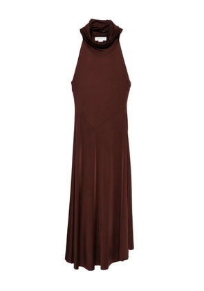 Victoria Beckham high-neck dress - Brown