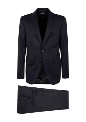 Zegna checked suit - Black