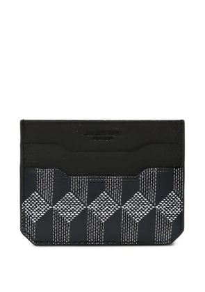 Au Départ geometric-pattern card holder - Black