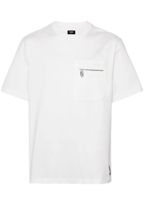 FENDI FF-detailed T-shirt - White