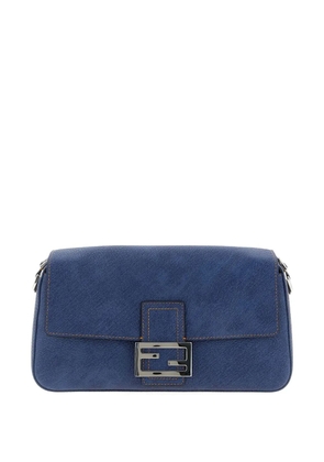 FENDI Rome leather shoulder bag - Blue