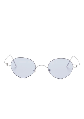 Lindberg 8224 oval-frame titanium sunglasses - Grey