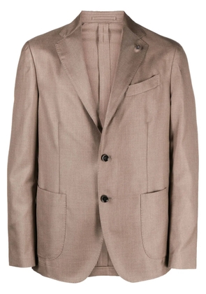 Lardini Americana brooch-detail blazer - Brown