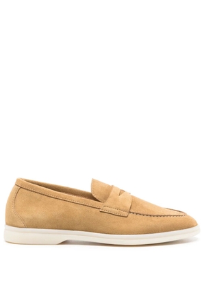 Scarosso Luciana suede penny loafers - Neutrals
