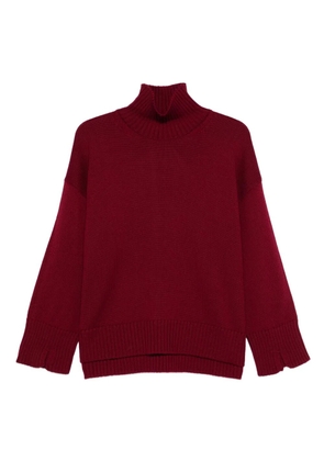 SCAGLIONE high-neck merino sweater - Red