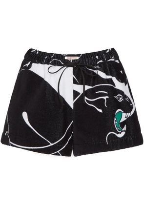 Valentino Garavani Panther terry shorts - Black