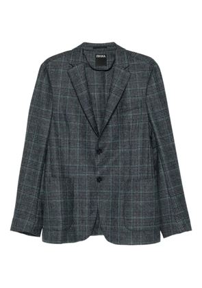 Zegna plaid-pattern jacket - Green