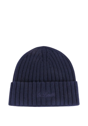 MC2 Saint Barth ribbed beanie hat - Blue