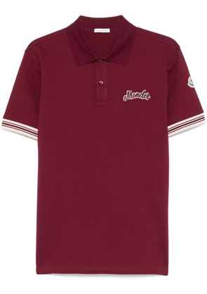 Moncler short-sleeve polo shirt - Red