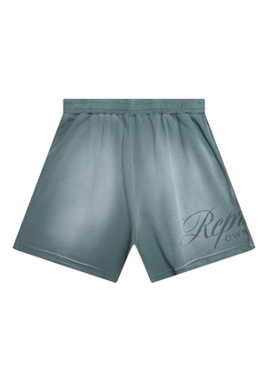 Represent script mesh shorts - Green