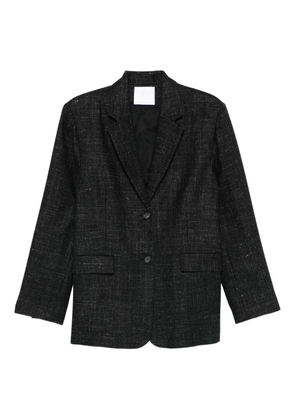 Su buttoned flap-pocket jacket - Black