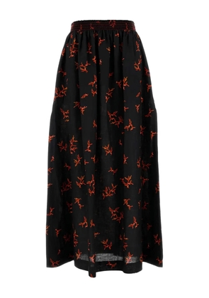 FENDI printed elastic-waist skirt - Black