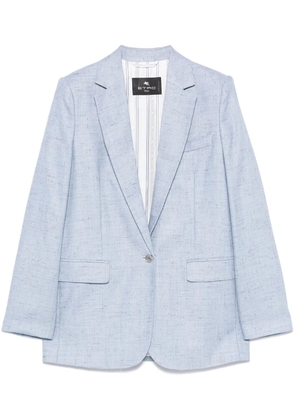 ETRO speckled blazer - Blue