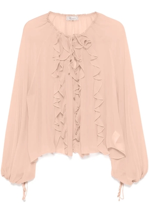 Blumarine georgette ruffled blouse - Pink