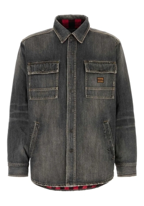 Balenciaga pocket denim jacket - Grey
