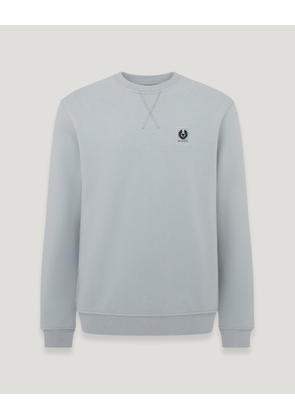 Belstaff Sweatshirt Men's Cotton Fleece Quarry Blue Size 2XL