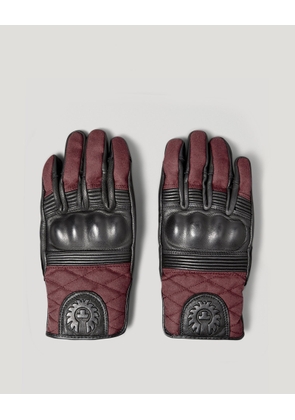 Belstaff Hampstead Motorcycle Glove Men's Calf Leather Black / Red Size L