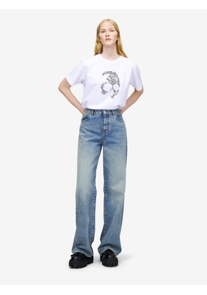 ALEXANDER MCQUEEN - Wide Leg Jeans - Item 848913QMAD04383