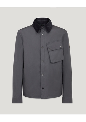 Belstaff Ground Jacket Men's Waxed Cotton Tornado Grey Size 2XL