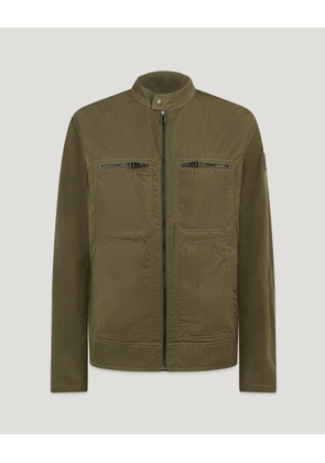Belstaff Variator Jacket Men's Ripple Shell True Olive Size L