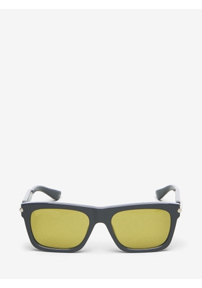 ALEXANDER MCQUEEN - City T-Bar Rectangular Sunglasses - Item 821702J07491297