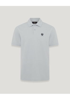 Belstaff Polo Men's Cotton Pique Quarry Blue Size 3XL