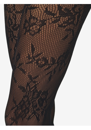 ALEXANDER MCQUEEN - Floral Lace Tights - Item 8467703400Q1000