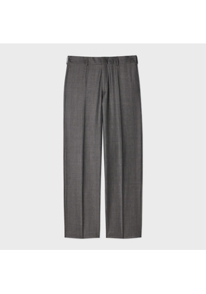 Paul Smith Straight-Fit Grey Check Wool Trousers
