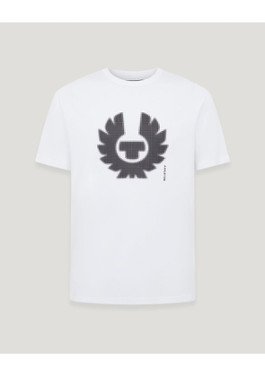 Belstaff Bitmap T-shirt Men's Cotton Jersey White Size 3XL