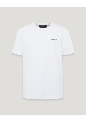 Belstaff Border T-shirt Men's Cotton Jersey White Size 2XL