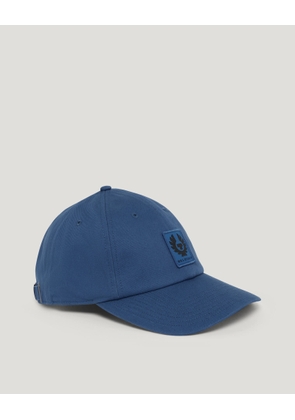 Belstaff Phoenix Logo Cap Unisex's Cotton Marine Blue Size One Size
