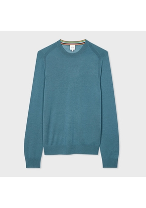 Paul Smith Light Teal Merino Wool Sweater Green