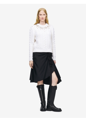 ALEXANDER MCQUEEN - Asymmetric Unfolded Bow Skirt - Item 854318QEAHJ1000