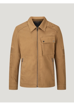 Belstaff Outrider Motorcycle Overshirt Men's Technical Denim British Khaki Size 3XL