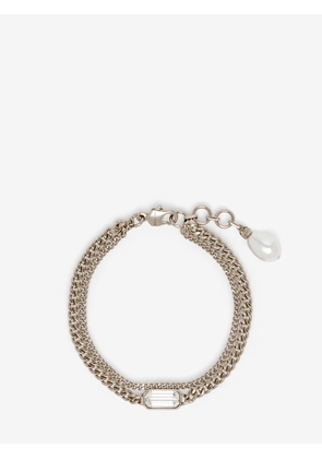 ALEXANDER MCQUEEN - Skull & Crystal Bracelet - Item 855293J161P1053