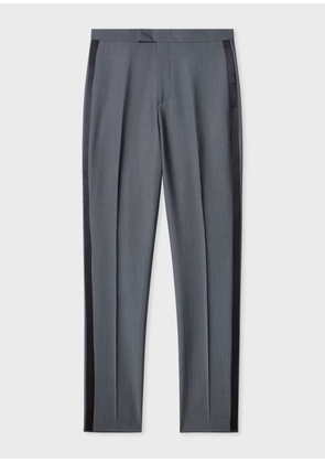 Paul Smith Tailored-Fit Slate Blue Wool-Mohair Evening Trousers