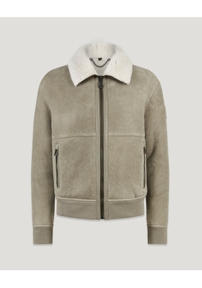 Belstaff Trace Jacket Men's English Shearling Fossil / Natural Size 2XL