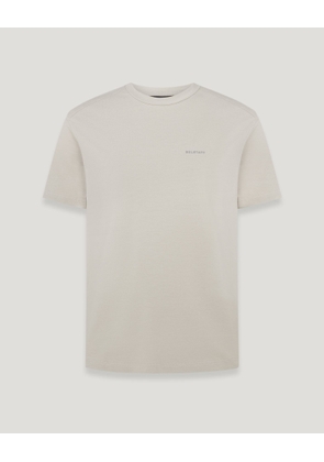 Belstaff Alloy T-shirt Men's Cotton Jersey Cement Grey Size 2XL