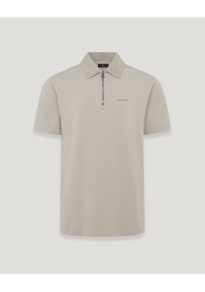 Belstaff Alloy Polo Men's Cotton Jersey Cement Grey Size 2XL