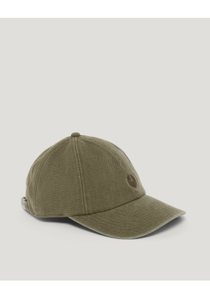 Belstaff Street Cap Unisex's Fade Out Cotton Canvas Fatigue Green Size One Size