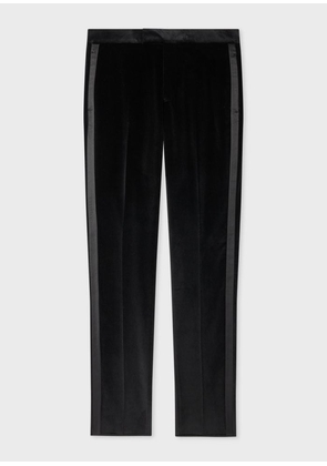 Paul Smith Tailored-Fit Black Velvet Trousers