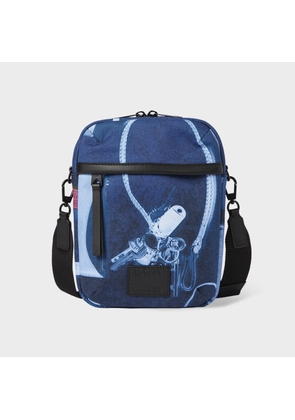 Paul Smith Indigo Blue 'X-Ray Print' Flight Bag Multicolour