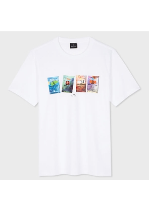 PS Paul Smith White 'Seed Packet' Print T-Shirt